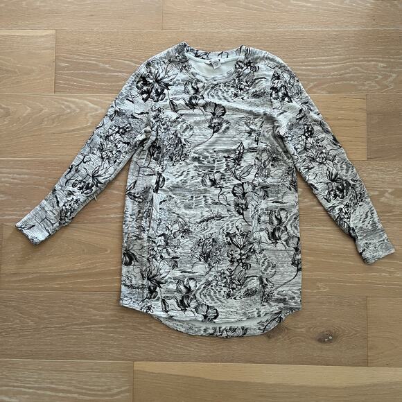 Athleta Balance Dress Eden Floral Grey Small Petite - Picture 3 of 6